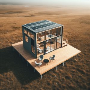 Off grid tiny home living